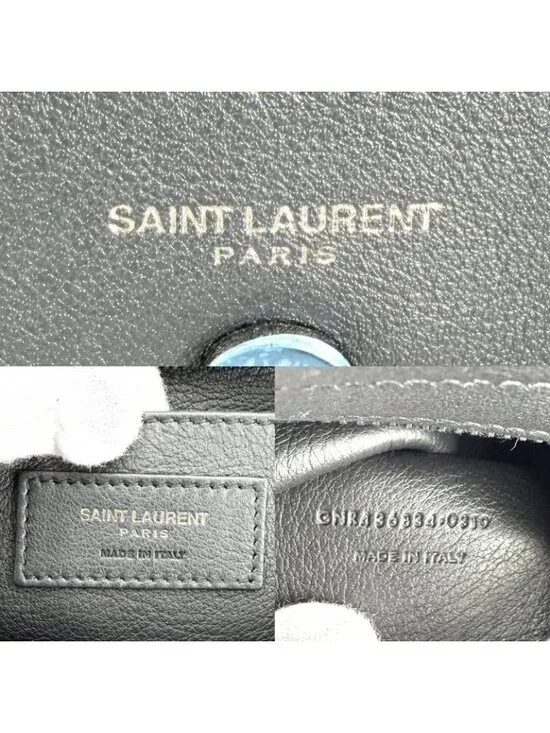 Saint Laurent Paris 2-Way Baby Downtown Cabas Shoulder Bag Crossbody Ysllogo - Picture 5 of 7